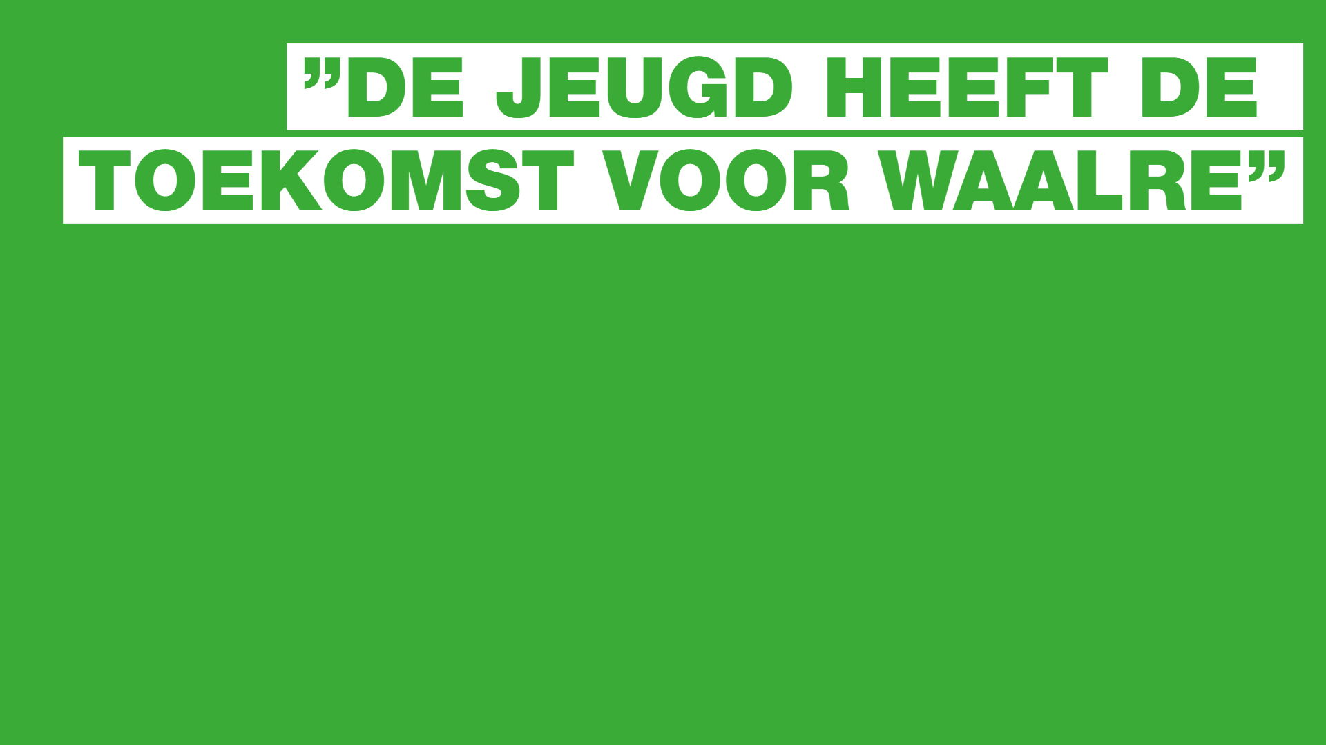 "De jeugd heeft de toekomst voor Waalre"